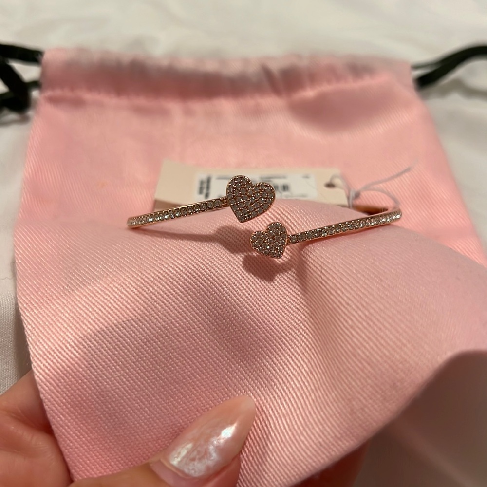 Kate Spade Rose gold Heart bangle